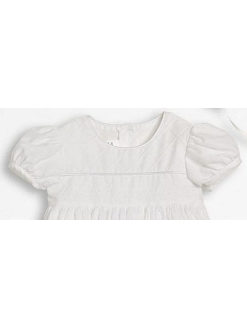 Baby Girls White Cotton Hand Embroidered Bonnet Christening Dress Gown 0-12M - SophiasStyle.com